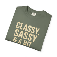 Classy Sassy T-shirt, Unisex Casual Top, Statement Tee, Gift for Her, Fashion Apparel, Birthday Humor Shirt