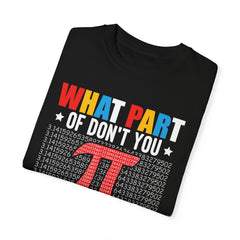Funny What Part of  π  Pi Don't You Understand, Comfort Colors Unisex Garment-Dyed T-shirt