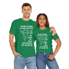 Clumsy Funny Goat Graphic Tee | Unisex Heavy Cotton Tee | Great Gift for Animal Lovers, Birthdays, Casual Wear, Humorous Gifts, Everyday Style
