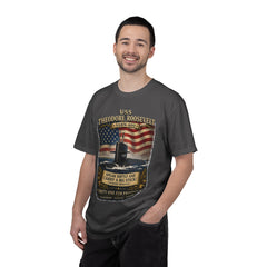 USS Theodore Roosevelt SSBN-600 T-Shirt – "Speak Softly and Carry a Big Stick" Patriotic Submarine Tee