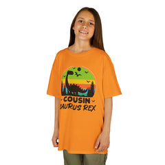 Cousin Saurus Rex Kids Tee - Fun Dino T-Shirt, Kids Birthday Gift, Toddler Dino Merchandise, Summer Playwear, Adventure Clothing