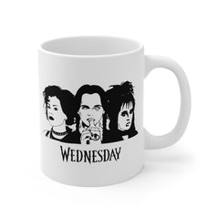 Wednesday Addams - Ceramic Mugs (11oz\15oz\20oz) | Pop Culture | Addams Family | Fan Gift | Gift For Her | Gothic Style Mug | Creepy Comedy