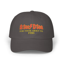 Fishing Dad Cap, A Sea D Sea Music Hat, Outdoor Gear, Gift for Fisherman, Adjustable Cap for Dad, Casual Style Hat