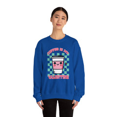 Woman's Coffee Valentine -  Unisex Heavy Blend™ Crewneck Sweatshirt