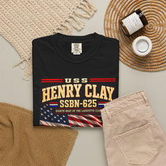 USS Henry Clay SSBN-625 Patriotic Submarine T-Shirt — Forty One for Freedom Design