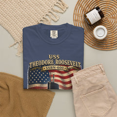 USS Theodore Roosevelt SSBN-600 T-Shirt – "Speak Softly and Carry a Big Stick" Patriotic Submarine Tee