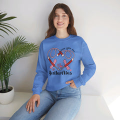 You Give Me Butterflies - Unisex Heavy Blend™ Crewneck Sweatshirt