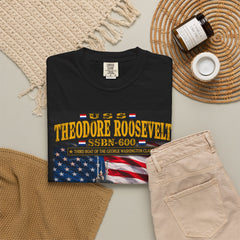 USS Theodore Roosevelt SSBN-600 T-Shirt – "Speak Softly and Carry a Big Stick" Patriotic Submarine Tee
