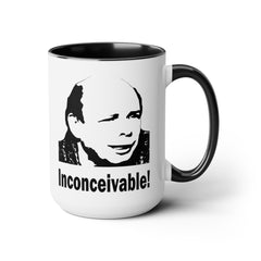 Princess Bride Funny Quote Mug,INCONCEIVABLE Quote,Vizzini Quote,Wallace Shawn fan,gift for him,gift for her,cult classic movie,pop culture