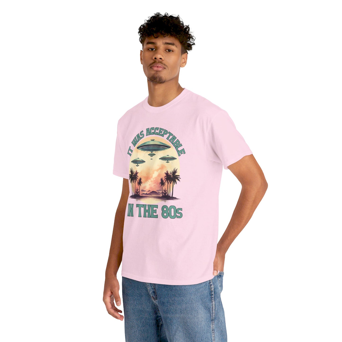 Funny 80s UFOs - Unisex Heavy Cotton Tee