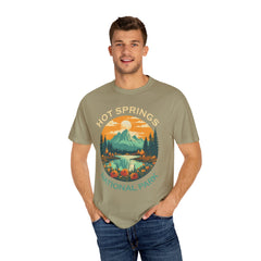 Hot Springs National Park Graphic, Comfort Colors Soft Relaxed Fit Unisex Garment-Dyed T-shirt