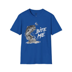 Bite Me Unisex Softstyle T-Shirt  A unique gift idea for people who love to fish