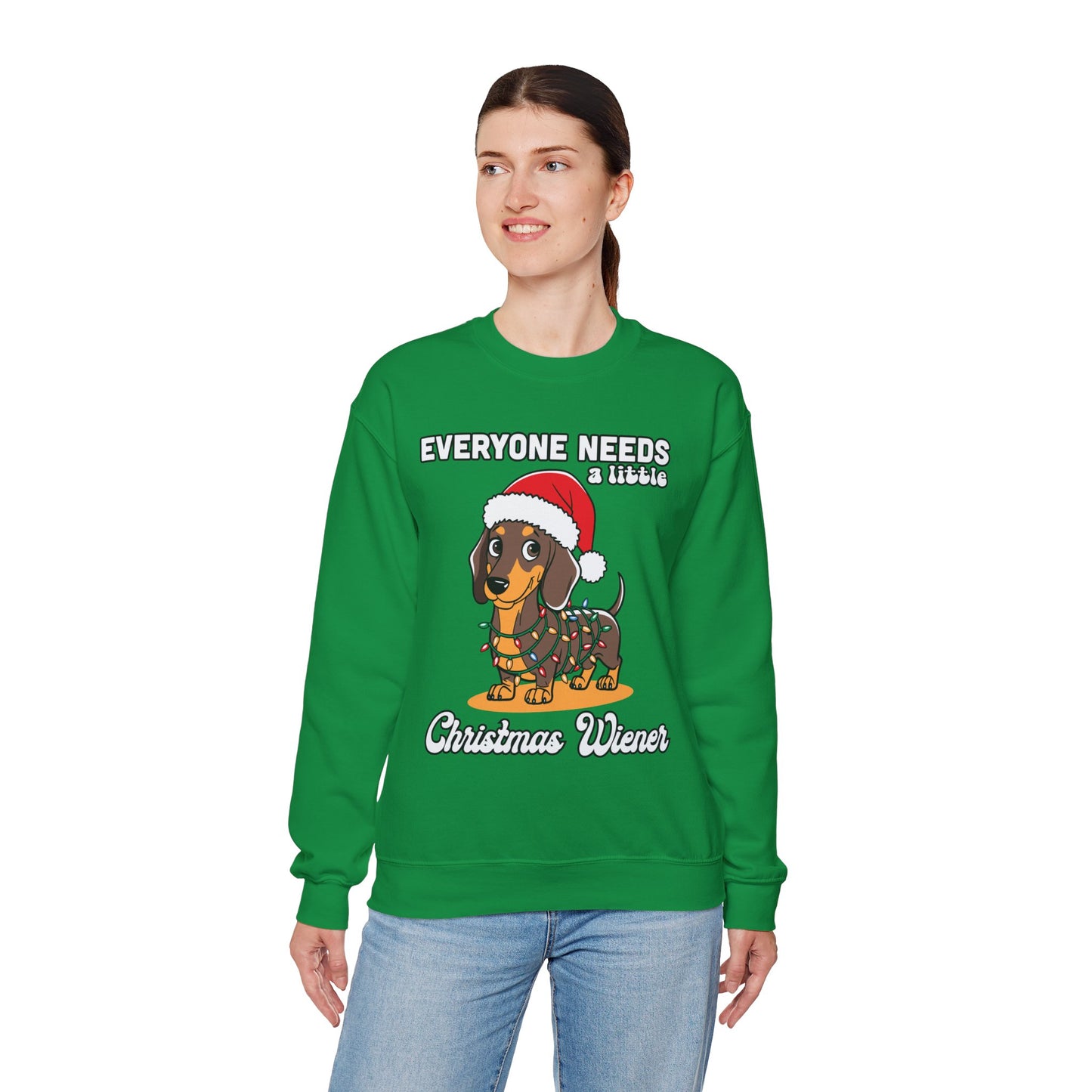 Everyone needs a little Christmas weiner - Unisex Heavy Blend™ Crewneck Sweatshirt