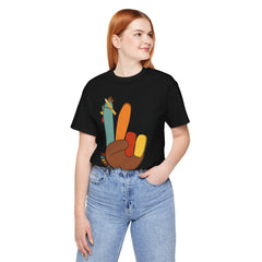 Thankful Teacher T‑Shirt – Hand Turkey Teacher Appreciation Tee