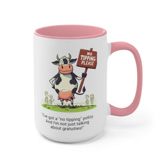 COW TIPPING Awareness - Accent Mugs | Cow Tipping Is Real, Bovine Humor. Gift For Him, Gift For Her, Farm Humor, Cow Fan Gift, Farm Animal