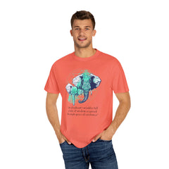 Elephants Graphic  Garment-Dyed T-shirt
