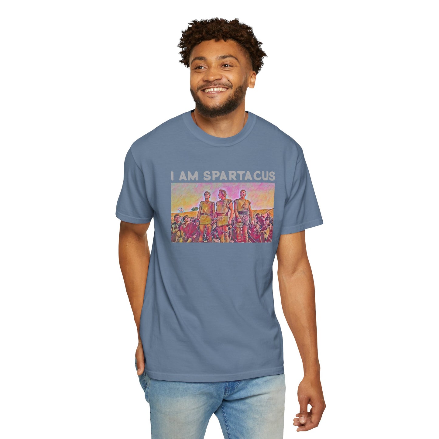 I AM SPARTACUS - Graphic Unisex Garment-Dyed T-shirt