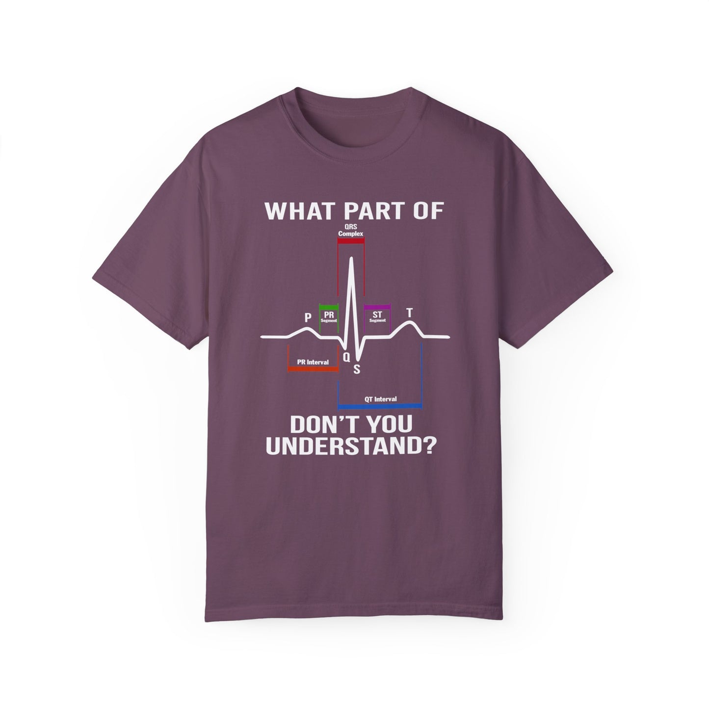 What Part of an EKG Wave Form Don't You Understand, Comfort Colors Unisex Garment-Dyed T-shirt