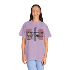 Nephrologist Bean Queen, Graphic Unisex Garment-Dyed T-shirt