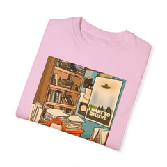 I Want to Believe Unisex Garment-Dyed T-Shirt – Retro Style for UFO Enthusiasts