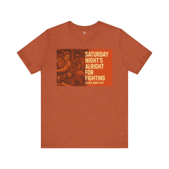 Music Inspired Unisex Tee - Saturday Nights All Right For Fighting Graphic