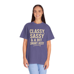 Classy Sassy T-shirt, Unisex Casual Top, Statement Tee, Gift for Her, Fashion Apparel, Birthday Humor Shirt