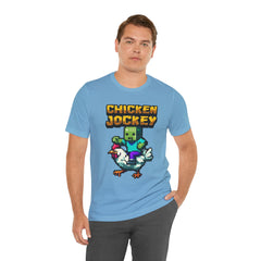 Video Game Chicken Jockey Tee - Unisex Short Sleeve T-Shirt