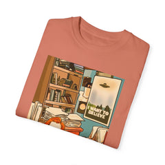 I Want to Believe Unisex Garment-Dyed T-Shirt – Retro Style for UFO Enthusiasts