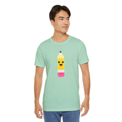 Emoji TEACHER PENCIL- Graphic Unisex Jersey Short Sleeve Tee