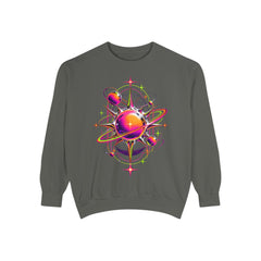 Cosmic Orbit Sweatshirt — Neon Planet Graphic Pullover
