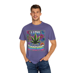 I LOVE GARDENING TShirt, Vintage Style tee, Leaf Graphic Tee, Weed Lover, Smoke Cannabis tee, Relaxed Fit tee, Stoner Lifestyle, Marijuana