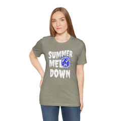 Summer Meltdown Graphic Tee — "Summer Melt Down" Sun Design
