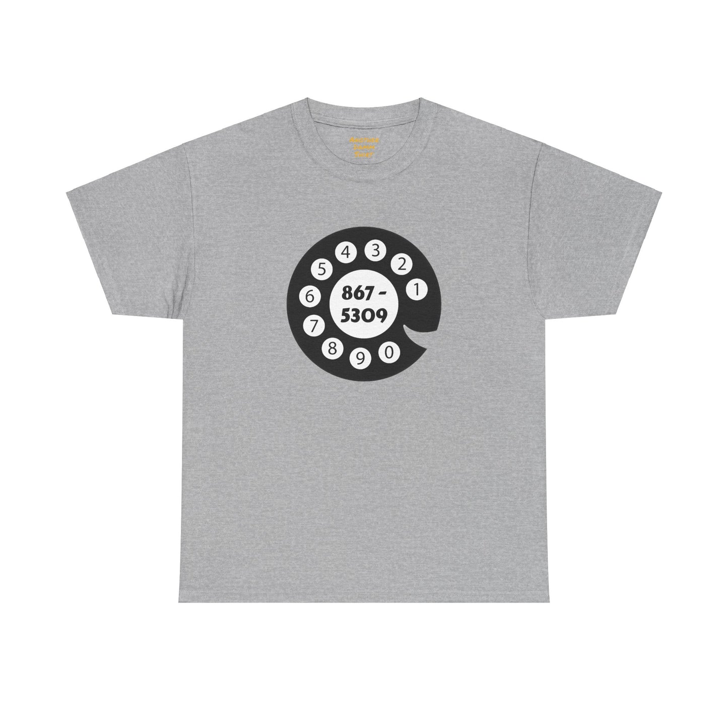 867-5309 Rotary Dial Tee: 80s Pop Music, Jenny's Number