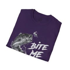 Bite Me Unisex Softstyle T-Shirt  A unique gift idea for people who love to fish