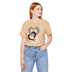 Triple Heart Design Tee