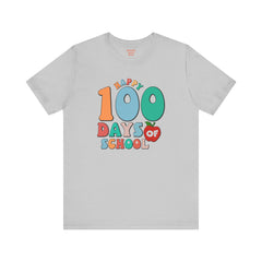 100 DAYS OF SCHOOL - Unisex Jersey Short Sleeve Tee | Elementary School Holiday, Gift For Her, Gift For Him, Teacher Shirt, Classroom Shirt