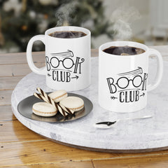 Book Club - Ceramic Mugs (11oz\15oz\20oz) Book Lover / Librarian / Unique Gift / Gift for him / Gift for Her / Cozy Reading Mug, Readers Mug