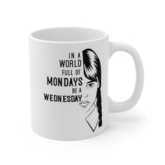 Wednesday Addams - Ceramic Mugs (11oz\15oz\20oz) | Pop Culture | Addams Family | Fan Gift | Gift For Her | Gothic Style Mug | Creepy Comedy