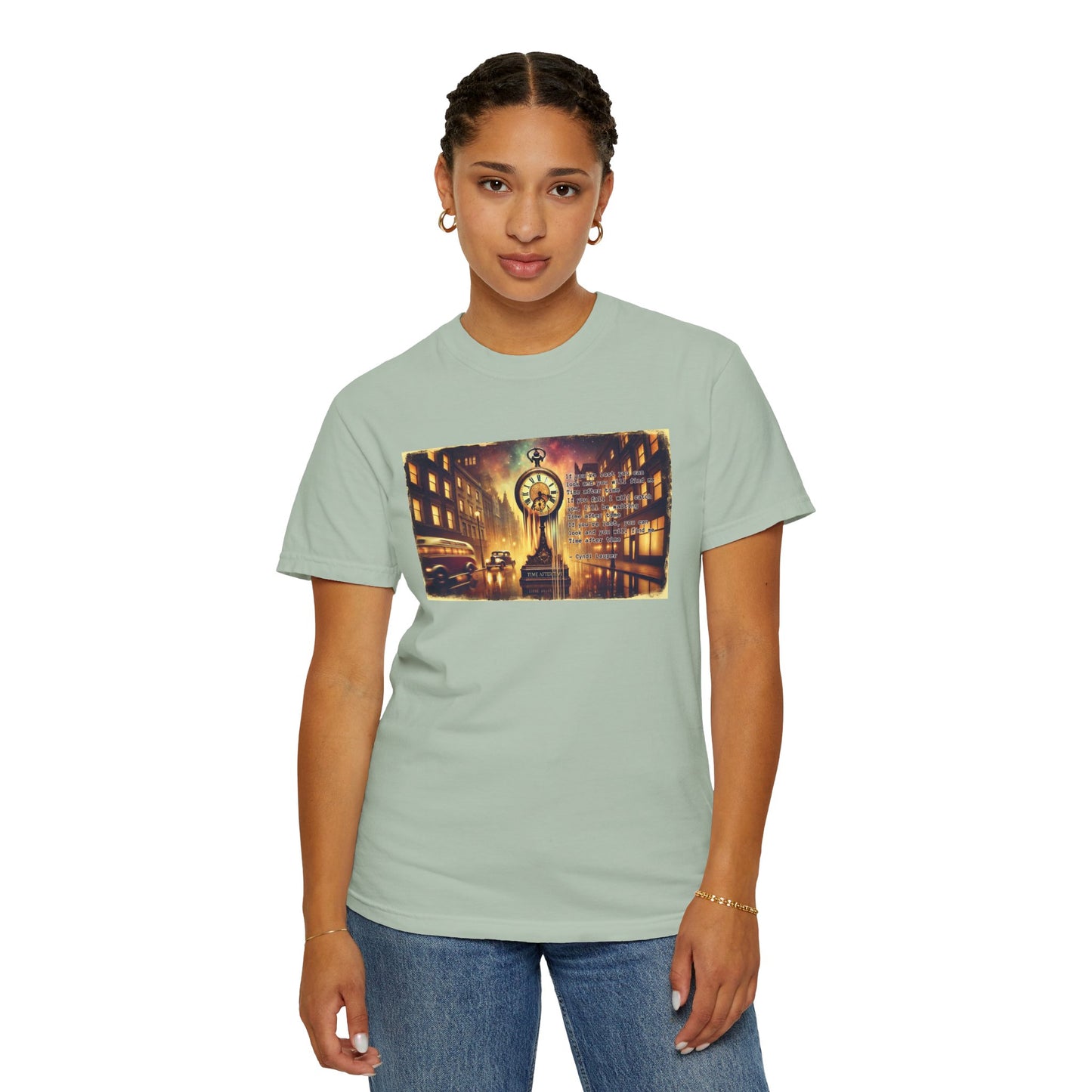 Cindy Lauper Inspired Time After Time Mural Graphic - Unisex Comfort Colors Shirt