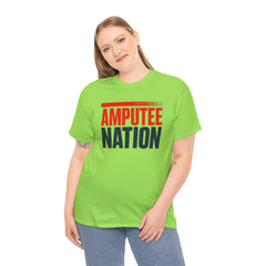 Amputee Nation Unisex Heavy Cotton Tee, Support Shirt, Gift for Amputees, Awareness Apparel, Casual Comfort Wear