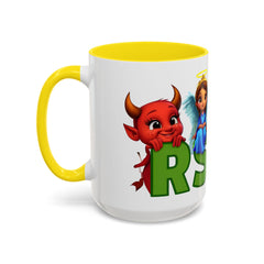 Russell Sage College Mascot Characters 11oz or 15 oz Ceramic Mug - Personalize your mug with your grad year by entering it in the notes field before you complete your purchase