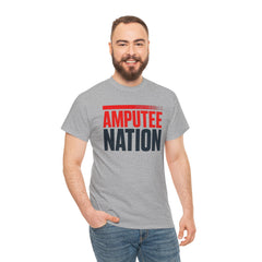 Amputee Nation Unisex Heavy Cotton Tee, Support Shirt, Gift for Amputees, Awareness Apparel, Casual Comfort Wear