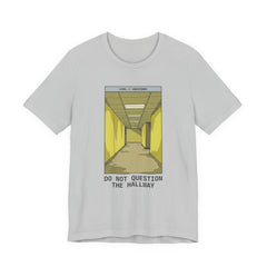 Do Not Question The Hallway T-Shirt — Retro Yellow Corridor Graphic Tee