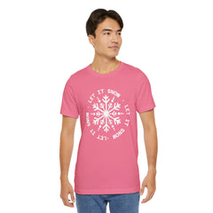 Let It Snow Snowflake T-Shirt — Christmas Winter Tee