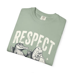 Alligator and Manatee Respect the Locals T-Shirt — Vintage Beach Vibes Graphic Tee
