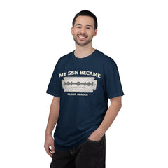 My SSN Became Razor Blades Graphic Vintage Submarine Veteran Tee