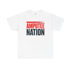 Amputee Nation Unisex Heavy Cotton Tee, Support Shirt, Gift for Amputees, Awareness Apparel, Casual Comfort Wear