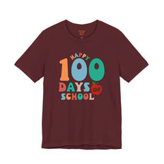 100 DAYS OF SCHOOL - Unisex Jersey Short Sleeve Tee | Elementary School Holiday, Gift For Her, Gift For Him, Teacher Shirt, Classroom Shirt