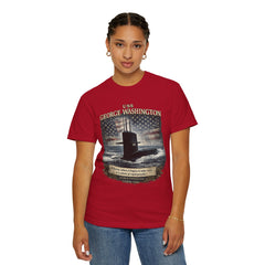 USS George Washington SSBN 598 Submarine T-Shirt with a quote from its namesake