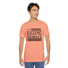 Raising Patriots Tee – Americana Stars & Stripes Family Pride T-Shirt